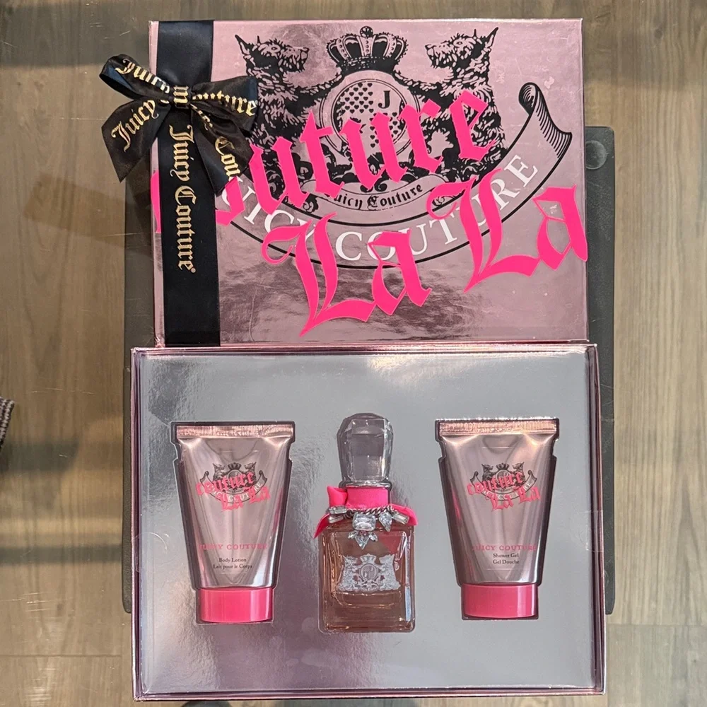 NIB Juicy Couture La La Pink and Black Gift Set - Picture 1 of 4